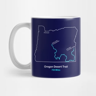 Route Map of Oregon Desert Trail Mug